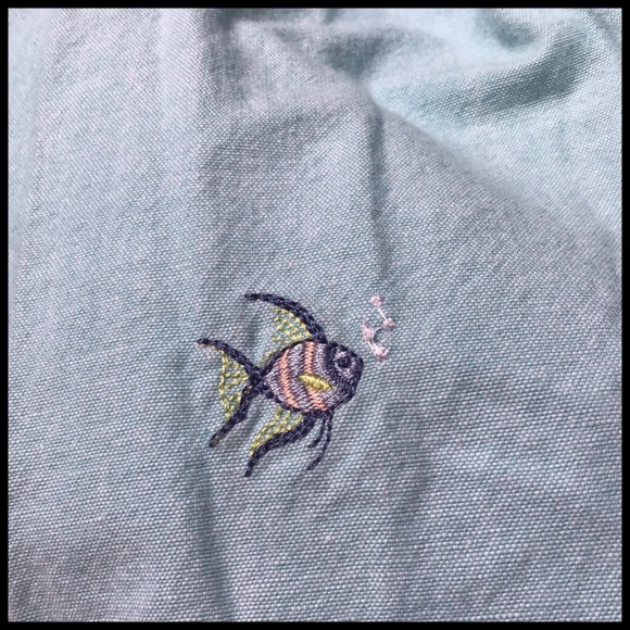 Alfred Dunner Blue with Embroidered Fish Pants-22W - Picture 1 of 6